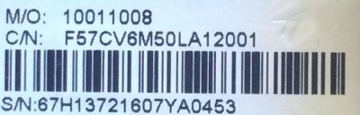 TARJETA INTERFACE / WESTINGHOUSE F57CV6M50LA12001 / CV6M50L-A / 10011008 / V500DJ2-QS5 / 67H13721607 / E198681 / PANEL V500DJ2-QS5 / D500D3-GG66-COX / MODELOS WD50UC4300 TW-01931-C050G / WD50UC4300 - Imagen 2
